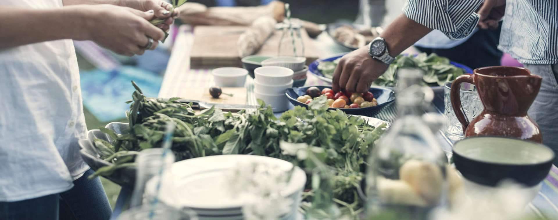 Sätra Nyproduktion Sätra - Närbild på dukat bord