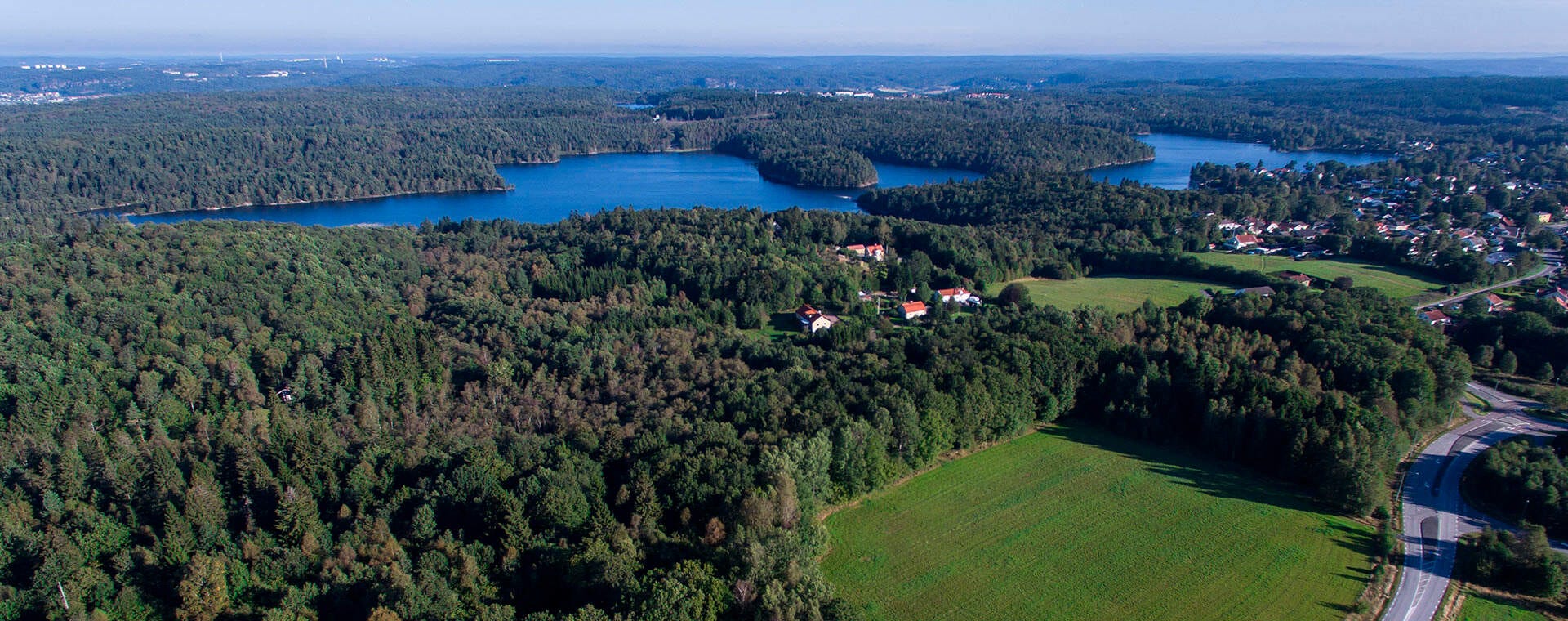 Nyproduktion Öjersjö - Flygbild över området