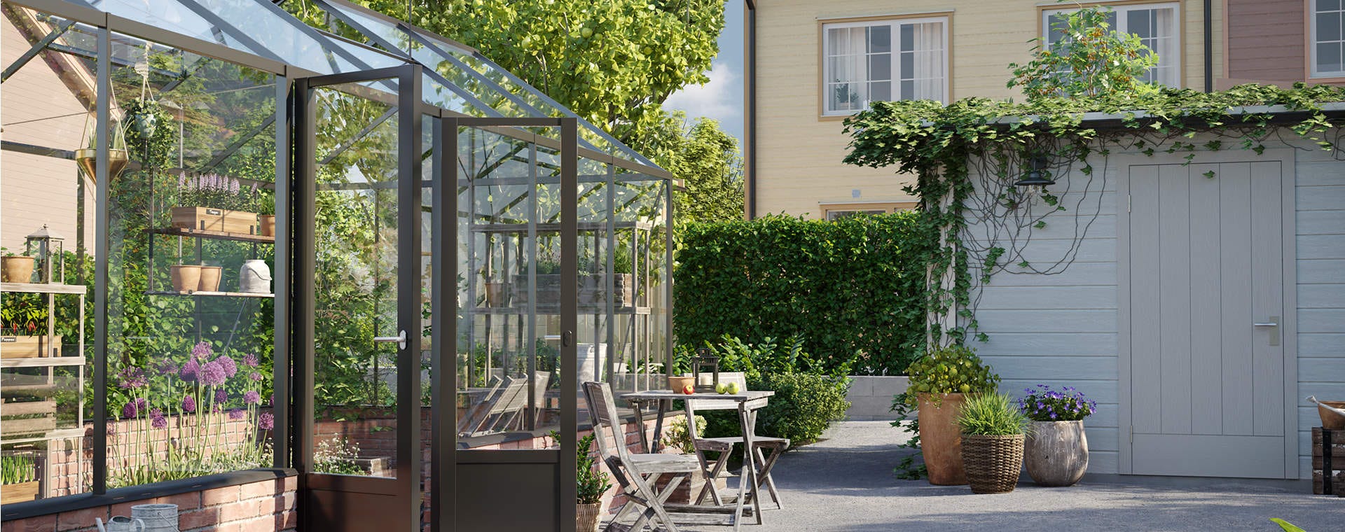 Nyproduktion Stockholm - Gemensamma växthuset i grannskapet Äppellunden
