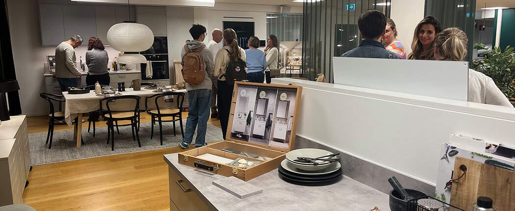 Stilvalskväll i showroom på Bonavas kontor i Uppsala