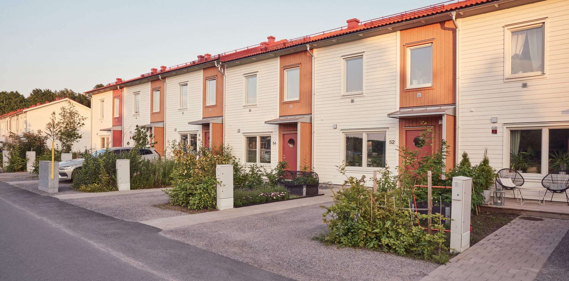 Foto - Nyproduktion Nedersta - gatuvy på tidigare grannskap i området
